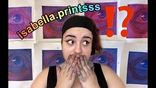 Printmaking Process Vlog (Intaglio Printing) - isabella.drawsss