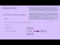 Identity Function and Its Properties