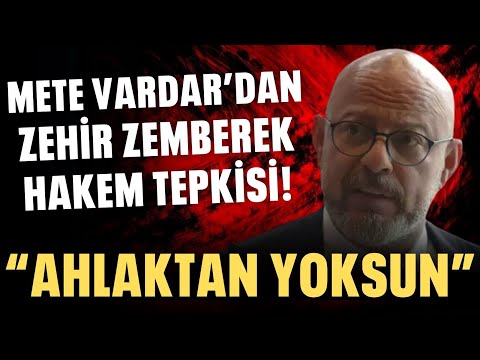 Mete Vardar'dan zehir zemberek hakem tepkisi! "Ahlaktan yoksun!"