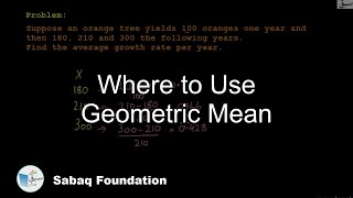 Where to Use Geometric Mean