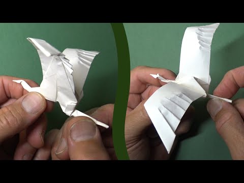 Origami Flapping Crane by Jeremy Shafer