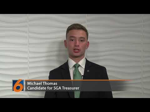 Michael Thomas, candidate for SGA Treasurer