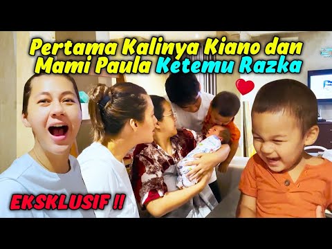 EKSKLUSIF !!! PERTAMA KALI NYA KK KIANO DAN MAMIPAU KETEMU RAZKA !!! HEBOH !!!