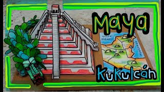 Pirámide Kukulcán Maya (maqueta)