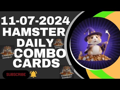 Hamster Kombat daily Combo Cards | Hamster Kombat Daily Combo 11 JULY 2024