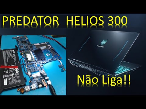 Acer Predator Helios 300 não liga. Audio Codec danificado. Resolvido passo a passo.