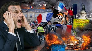 PRANCIS MEMBARA DEMO BESAR GUNCANG PARIS! Fakta Tuntut Macron Mengundurkan Diri
