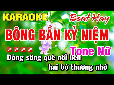 Karaoke Bông Bần Kỷ Niệm (Beat Hay) Nhạc Sống Tone Nữ | Hoài Phong Organ