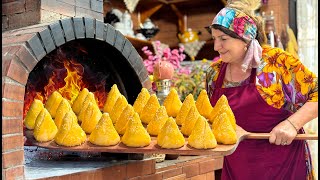 Grandma Bakes Uzbek Samsa in a Way You've NEVER Seen Before - Unbelievable!