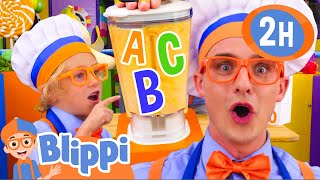 Alphabet Smoothie Challenge with Blippi! 😂🔤 | Educational Videos for Kids | Fun Food Adventures