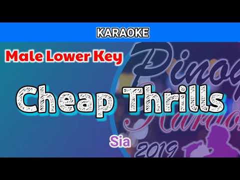 Cheap Thrills by Sia (Karaoke : Male Lower Key)