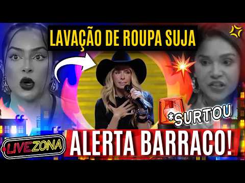 🐔 LAVAÇÃO DE ROUPA SUJA VALENDO CARRO ACABA em BARRACO na FAZENDA 16!🚨 LUANA DETONA GIZELLY e ALBERT