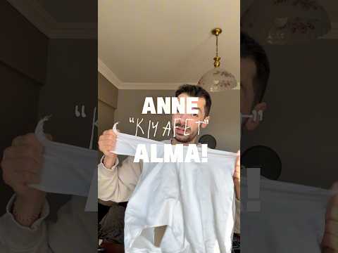 Annemin aldığı kıyafetler.