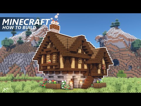 Minecraft House Tutorial Cottage 01 22