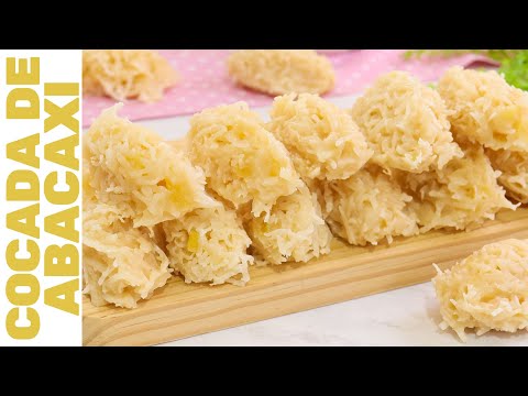 COCADA DE ABACAXI: A COMBINAÇÃO PERFEITA DE SABORES! Apenas 4 Ingredientes! FÁCIL E LUCRATIVA