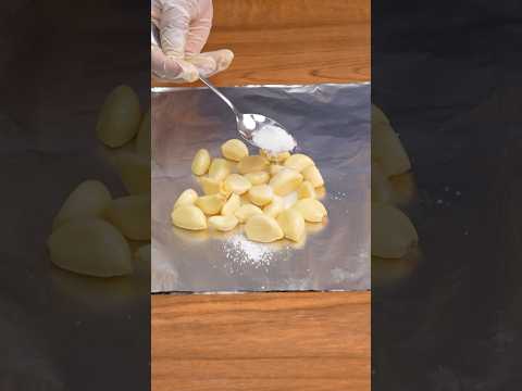 If you place some garlic in aluminum foil