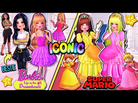 ICONIC DUO CHARACTERS With MY *BESTIE* In Dress To Impress! Barbie, Mario & Disney! | ROBLOX
