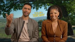 YOU, ME & TUSCANY Interviews! Halle Bailey, Regé-Jean Page, Will Packer, Kat Coiro, Regé on singing!