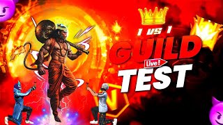 🔥 Guild Test Live 1v4 + 1v1  | Join HANUMAN⚡TM | Custom Room FF Live 💥