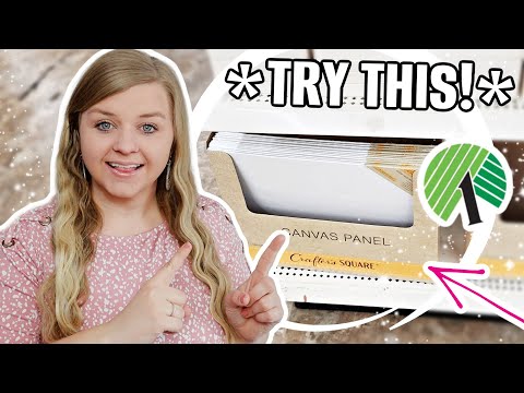 You'll Never Walk Past This DOLLAR TREE CANVAS again!?!  | Krafts by Katelyn
