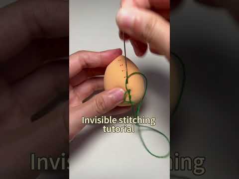 Invisible stitching tutorial 🥰#manufacturing #dresstells #amazonfinds #hacks #handsewing #tricks