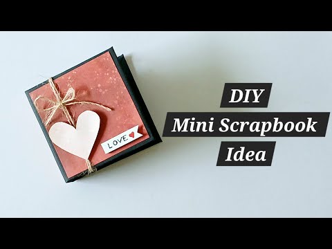 DIY Mini Scrapbook Ideas for beginners | Mini Scrapbook Tutorial