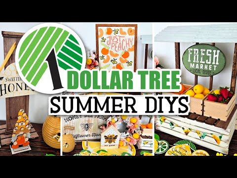 NEW Dollar Tree SUMMER DIYS + Ideas! (budget-friendly home decor crafts to use all year)