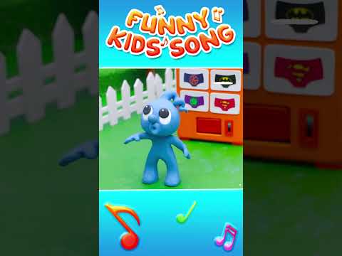 Wiggle, Wiggle, Wear My Diaper #shorts #kidssongs #kidsdance #nurseryrhymes