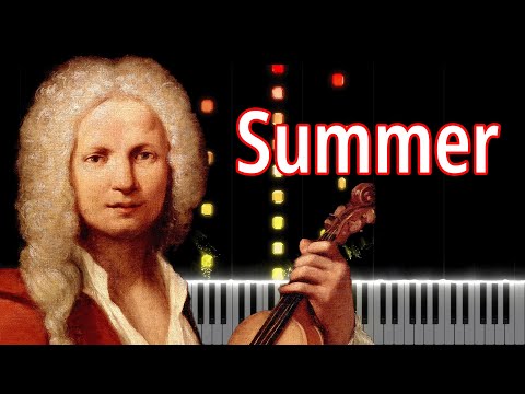 Summer (The Four Seasons) - Antonio Vivaldi | Piano Tutorial