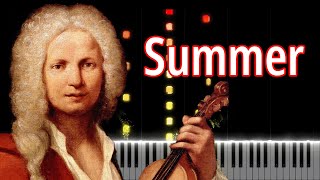 Summer (The Four Seasons) - Antonio Vivaldi | Piano Tutorial