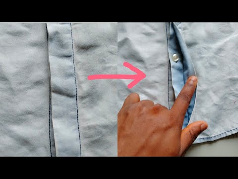 How To Make A Covered Fly / Covered Buttonhole for your shirts.