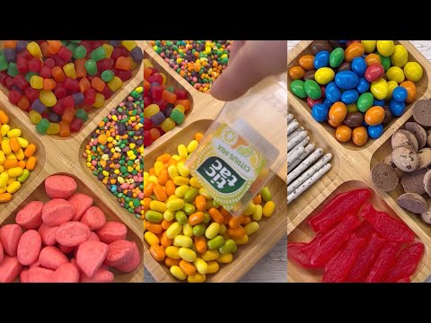 [ ASMR ] Top TikTok Video Compilation || Filling platter with Sweets #asmr #foryou #satisfying