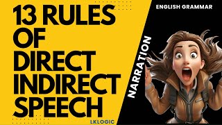 13 Rules of Direct Indirect Speech - Narration | English Grammar Rules and Test