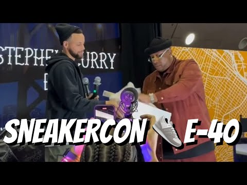 Behind-the-scenes: Steph Curry x E-40 at SneakerCon (+ Quincy Olivari) in Santa Clara