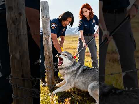 Rangers Save Trapped Wolf In Dramatic Rescue! #rescue #wildlife #animals