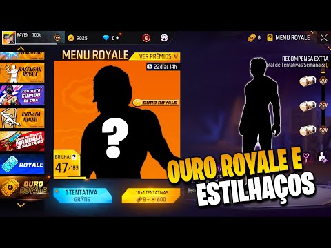 CORRE!! NOVO OURO ROYALE E ESTILHAÇOS? SKIN EVO E MUDANÇAS TOKEN ROYALE - NOVIDADES FREE FIRE