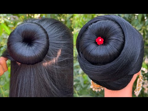 Beautiful juda hairstyle without using clutcher | Everyday Hairstyles For  Long hair | New hairstyle