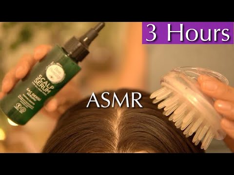 Sleep Immediately Within Minutes 💤3 Hours of Extremely Relaxing Hair Play | No Talking