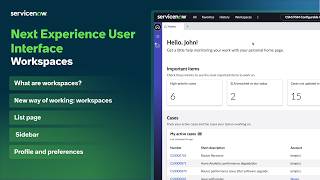 Next Experience User Interface | Workspaces