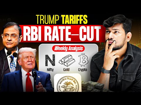 Trump Tariffs , RBI Rate Cut - Weekly Market Analysis || Nifty , BTC and Gold || 10 - 14 Feb 2025