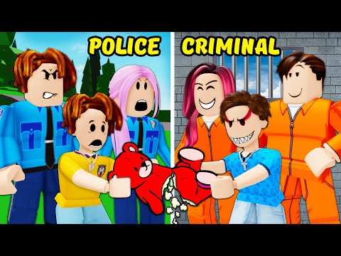 ROBLOX Brookhaven 🏡RP - FUNNY MOMENTS: Police Father and Criminal Son | Roblox Idol