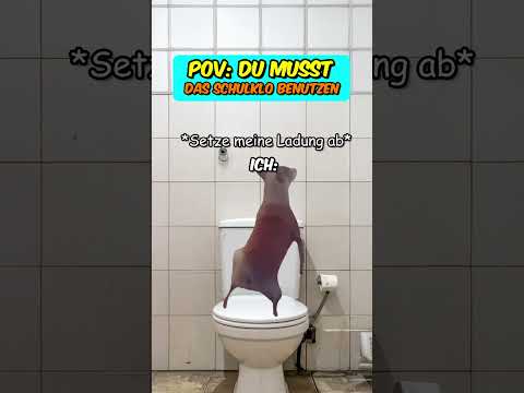 PoV: Du MUSST das Schulklo benutzen #katzenvideos  #schule  #ferien