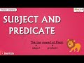 Identifying Subjects and Predicates in Sentences