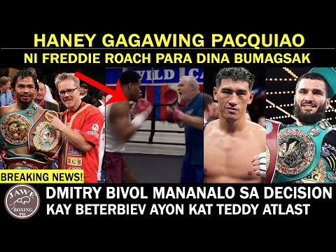 DEVIN HANEY Gagawing PACQUIAO Ni Coach Freddie Roach,Bivol Mananalo Via Decision Ayon Kay Atlast