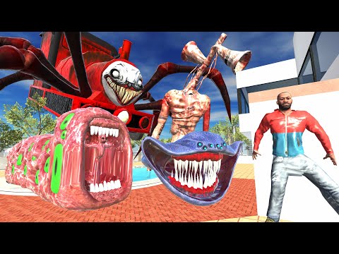 Franklin And Monsters Play Hide And Kill In Indian Bikes Driving 3D