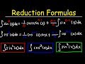 Integration Techniques Using Reduction Formulas