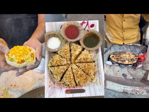 Indore का अनोखा खाना Pizza Bati😱|Indorestreetfood🔥#youtubevideo #streetfood #food #trending #indore