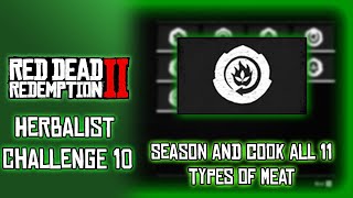RDR2 Herbalist Challenge #10: Season and Cook all Eleven Types of Meat