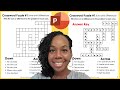 Creating Crossword Puzzles in PowerPoint