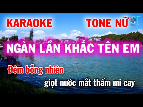 karaoke ngàn lần khắc tên em cao thái sơn tone nữ – nhạc trẻ 8x 9x – làng hoa